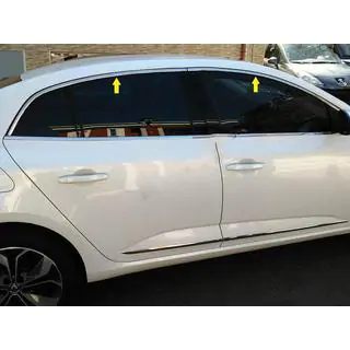 Molduras superiores de ventanas acero inoxidable 6pcs Sedan foto 1