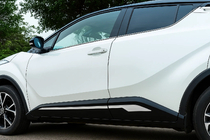 Toyota C-HR 2016-2023 Molduras de puerta OmsaLine (4 uds, acero inoxidable) foto 1