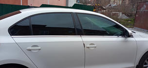 Volkswagen Jetta 2011-2018 Molduras inferiores de ventana acero inoxidable (6 uds) Carmos - Acero Inoxidable Turco foto 4