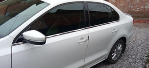 Volkswagen Jetta 2011-2018 Molduras inferiores de ventana acero inoxidable (6 uds) Carmos - Acero Inoxidable Turco foto 3
