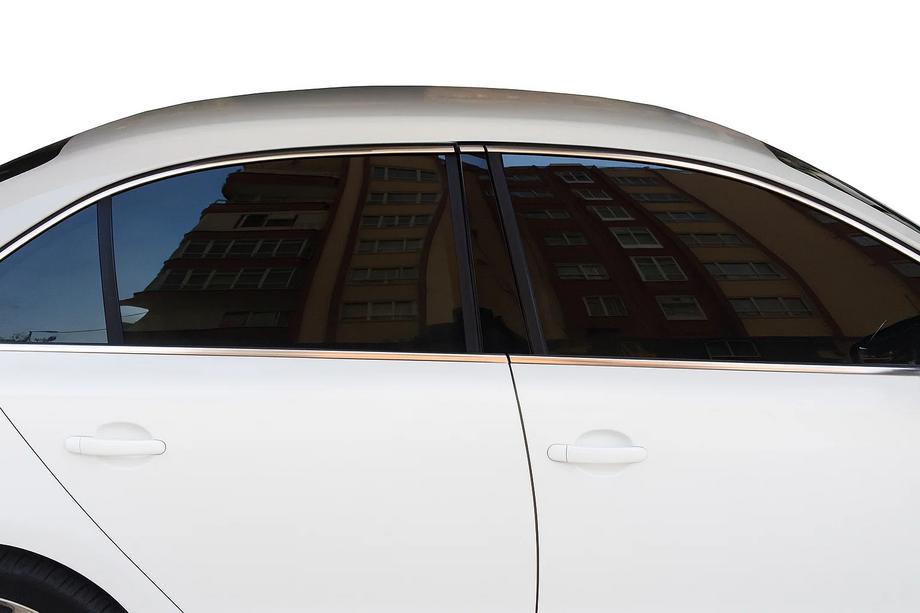 Volkswagen Jetta 2011-2018 Juego completo de molduras de ventanas acero inoxidable (12 piezas) Foto 3