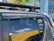 Toyota Hilux 2015- Deflectores de ventana con moldura cromada (4 uds, Niken) foto 9