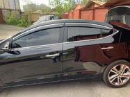 Hyundai Elantra (AD) 2015-2020 Deflectores de ventana con moldura cromada (4 uds, Niken) foto 2
