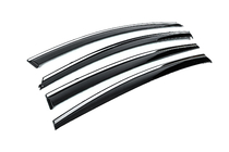 Hyundai Elantra (AD) 2015-2020 Deflectores de ventana con moldura cromada (4 uds, Niken) foto 5