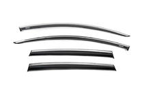 Renault Clio IV 2012-2019 Deflectores de Ventana con Moldura Cromada Niken (HB, 4 uds) foto 2