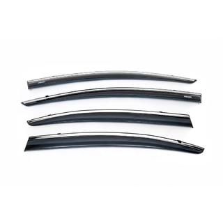 Deflectores de ventana con moldura cromada (4 uds, Niken) Honda Civic Sedan IX 2011-2016 foto 2