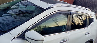Nissan X-trail T32/Rogue 2014-2021 Deflectores de Ventana con Moldura Cromada (4 uds., Niken) foto 6
