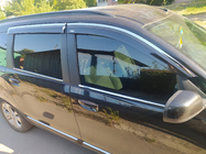 Dacia Lodgy 2012-2022 Deflectores de ventana con moldura cromada (4 uds, Niken) foto 4