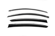 Renault Megane IV 2016-2025 Deflectores de Ventana con Moldura Cromada SD (4 uds, Niken) foto 2