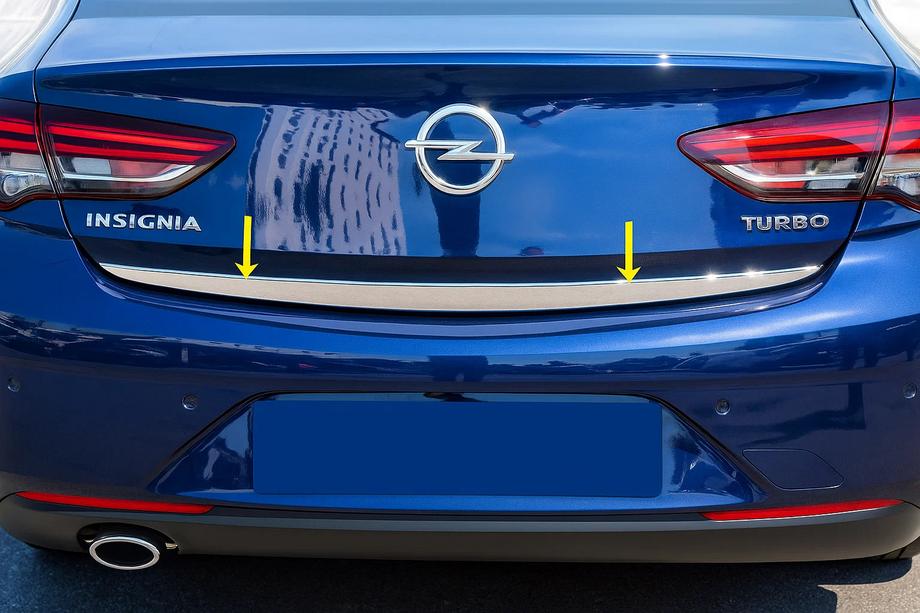 Opel Insignia 2017-2022 Moldura de maletero (1 ud, acero inoxidable) Image