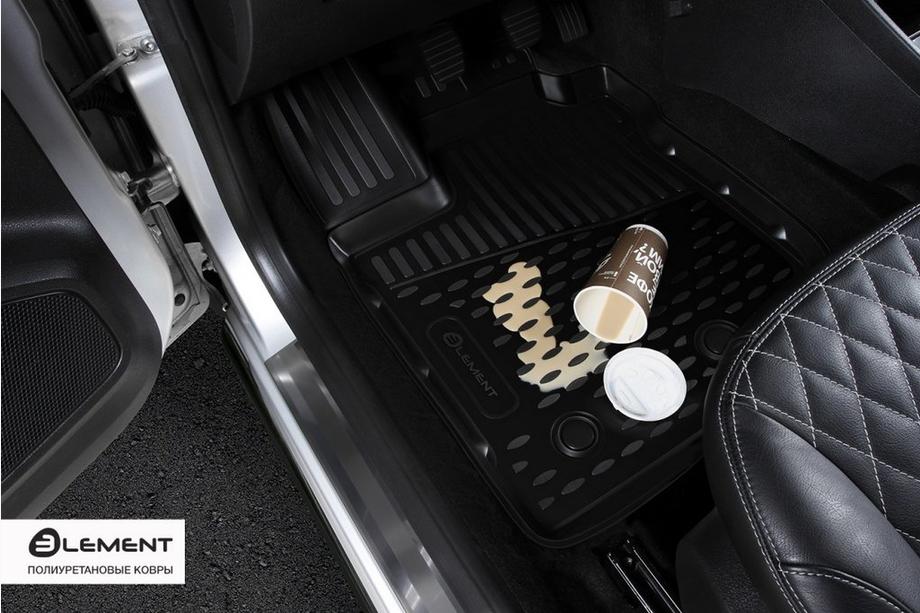 Honda Pilot 2015-2022 Alfombrillas de goma 3D para interior (6 uds, Novline) Foto 2