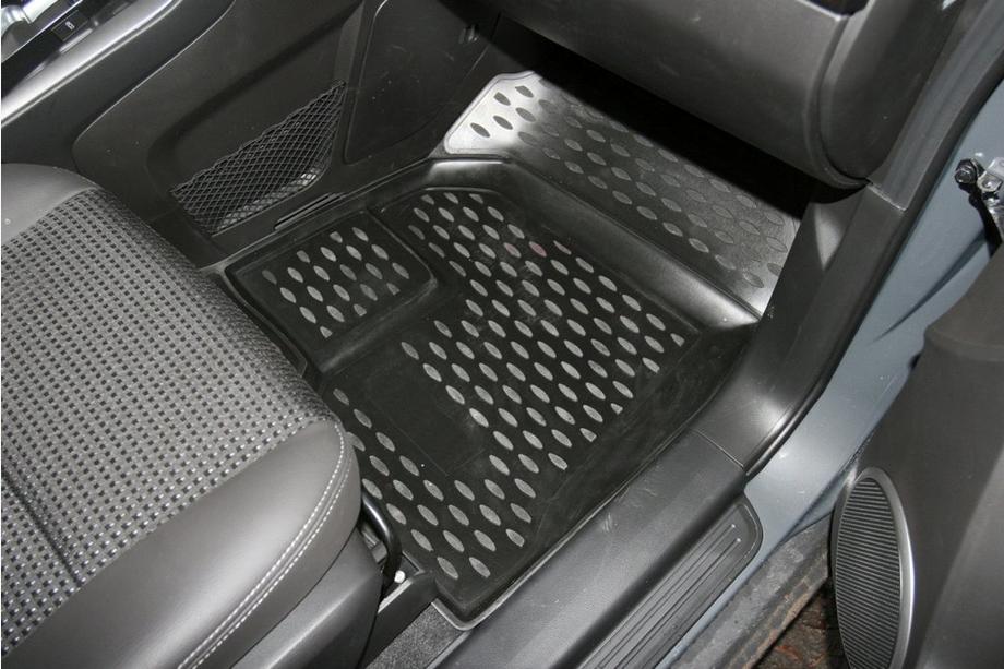 Chevrolet Captiva 2006-2019 (2011↗) Alfombrillas de goma para interior (4 uds, Novline) Foto 2