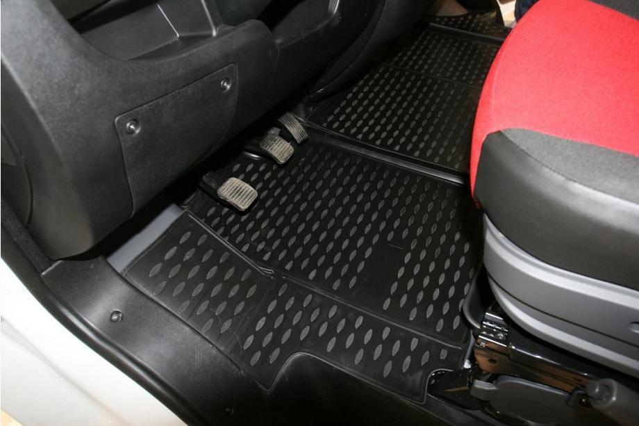 Fiat Ducato 2006-2025 (2012↗) Alfombrillas de goma interiores (2 uds, Novline) Foto 2
