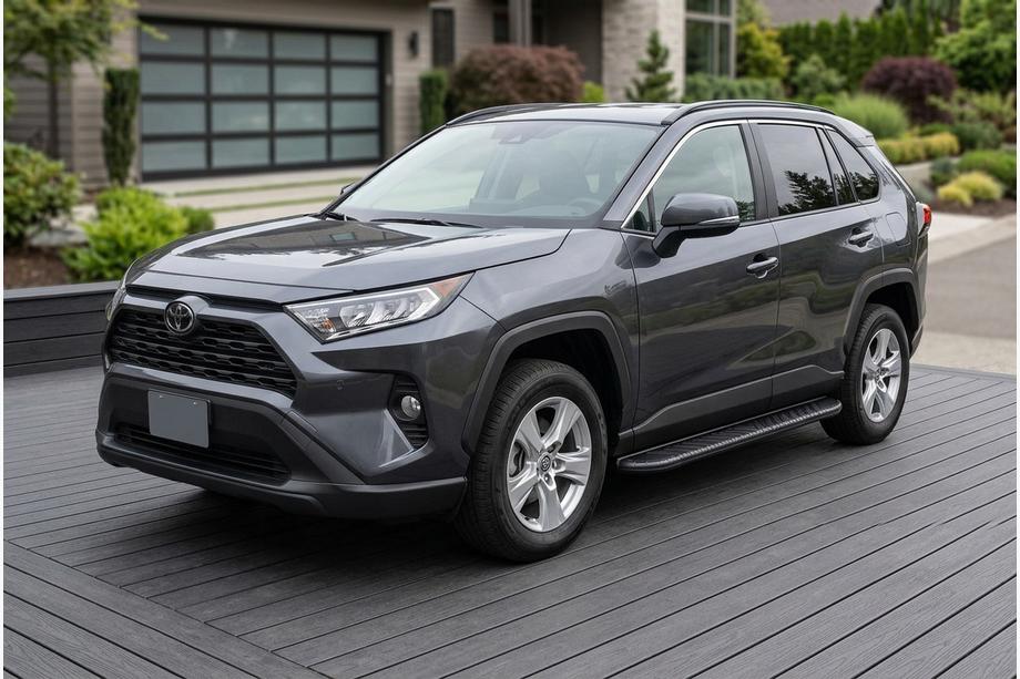 Toyota Rav 4 2019–2025 Estribos Laterales Bosphore Black (2 uds., Aluminio) Image