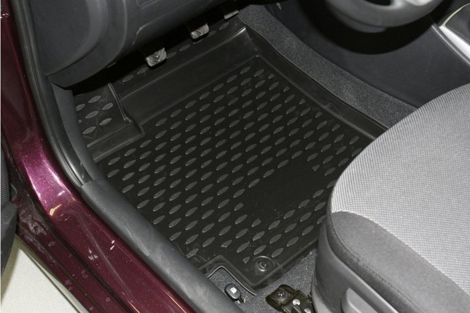 Hyundai Accent 2011-2017 Alfombrillas de goma para interior (4 uds, Novline) HB Foto 2