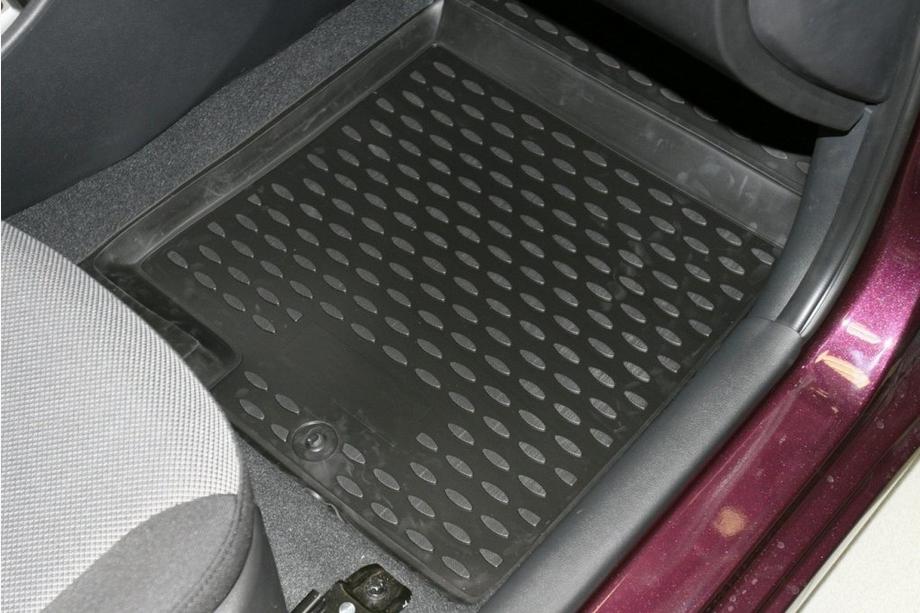 Hyundai Accent 2011-2017 Alfombrillas de goma para interior (4 uds, Novline) HB Foto 4