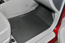 Kia Cerato 1 2004-2009 Alfombrillas de goma para interior (4 uds, Novline) foto 4