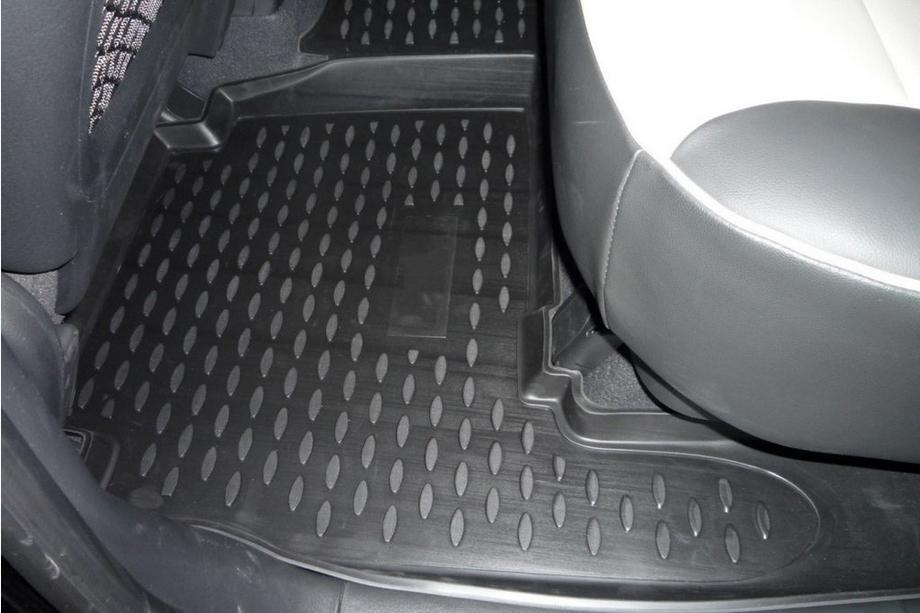 Kia Sorento II XM 2009-2014 (2009-2012) Alfombrillas de goma para interior (4 uds, Novline) Foto 3