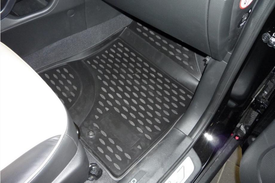 Kia Sorento II XM 2009-2014 (2009-2012) Alfombrillas de goma para interior (4 uds, Novline) Foto 4