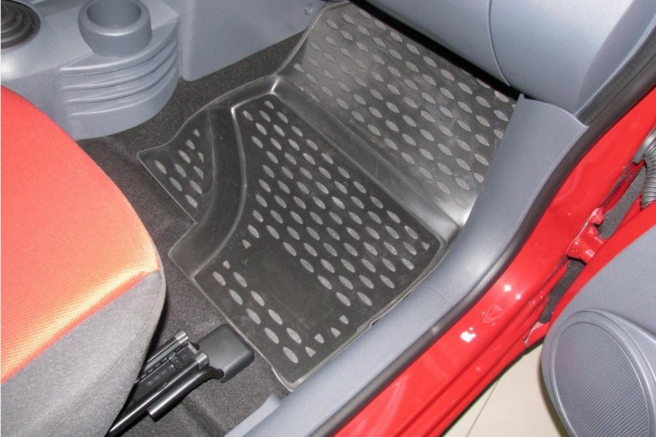 Mitsubishi Colt 2004-2012 (2009↗) Alfombrillas de goma interiores (4 uds, Novline) 5D Foto 3