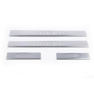 Protecciones de umbral Carmos (4 uds, acero inoxidable) foto 2