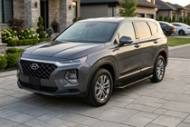 Hyundai Santa Fe 4 2018-2023 Estribos Laterales Allmond Black (2 uds., Aluminio) foto 1