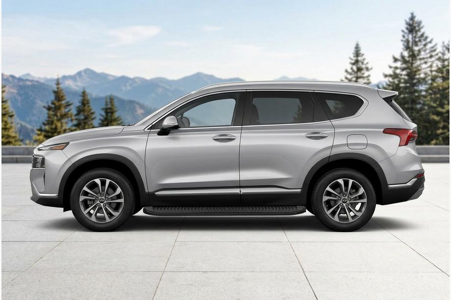 Hyundai Santa Fe 4 2018-2023 Estribos Laterales Tayga Black (2 uds., Aluminio) Image