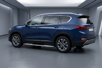 Hyundai Santa Fe 4 2018-2023 Estribos Laterales Tayga V2 (2 uds., Aluminio) foto 1