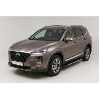 Estribos Laterales Bosphore Grey (2 uds., Aluminio) Hyundai Santa Fe 4 2018-2023 foto 1