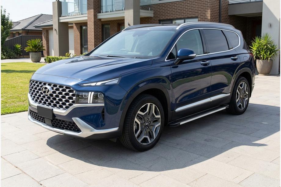 Hyundai Santa Fe 4 2018-2023 Estribos Laterales Maya V1 (2 uds., Aluminio) Image