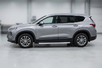 Hyundai Santa Fe 4 2018-2023 Estribos Laterales Maya V2 (2 uds., Aluminio) foto 1
