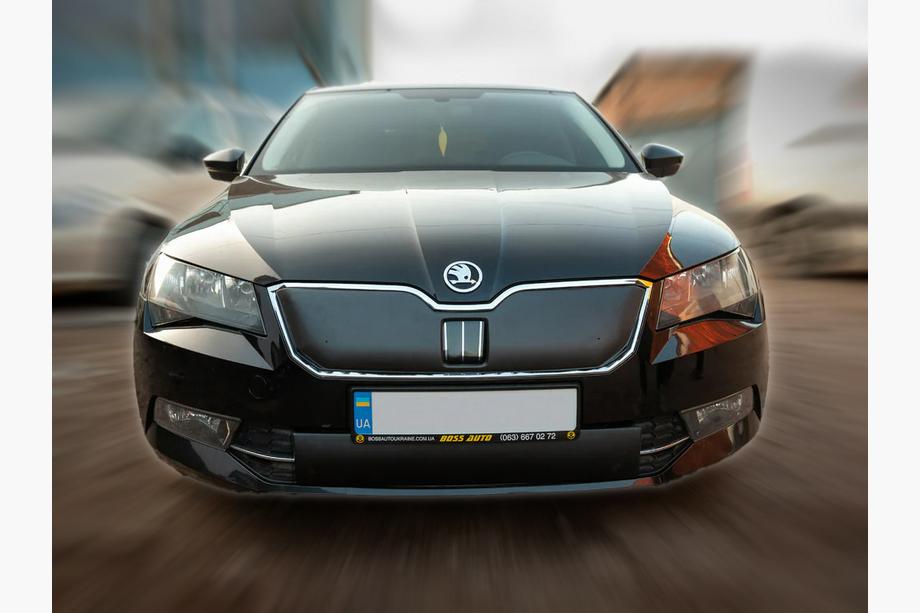 Skoda Superb 2015-2024 Cubierta de invierno para parrilla (2015-2019, superior) Mate Image
