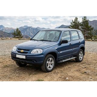 Estribos Laterales Sunrise (2 uds., Aluminio) Chevrolet Niva 1998-2020 foto 2
