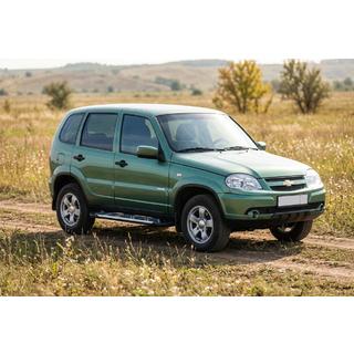 Estribos Laterales Sunrise (2 uds., Aluminio) Chevrolet Niva 1998-2020 foto 1