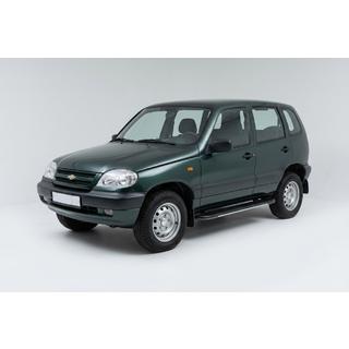 Estribos Laterales Bosphore Grey (2 uds., Aluminio) Chevrolet Niva 1998-2020 foto 1