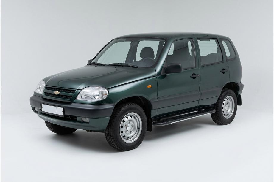 Chevrolet Niva 1998-2020 Estribos Laterales Bosphore Grey (2 uds., Aluminio) Image