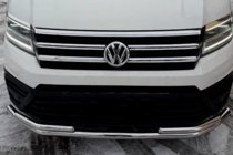 Volkswagen Crafter 2016- Defensa Delantera ST085 Acero Inoxidable foto 3