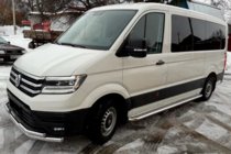 Volkswagen Crafter 2016- Defensa Delantera ST085 Acero Inoxidable foto 4