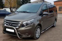 Mercedes Vito/V-class W447 2014- Defensa Delantera WT006 (Acero Inoxidable) foto 2