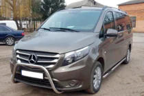 Mercedes Vito/V-class W447 2014- Defensa Delantera WT006 (Acero Inoxidable) foto 3