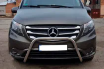 Mercedes Vito/V-class W447 2014- Defensa Delantera WT006 (Acero Inoxidable) foto 4