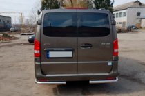 Mercedes Vito/V-class W447 2014- Protector Trasero de Esquinas AK003 (Acero Inoxidable) foto 2