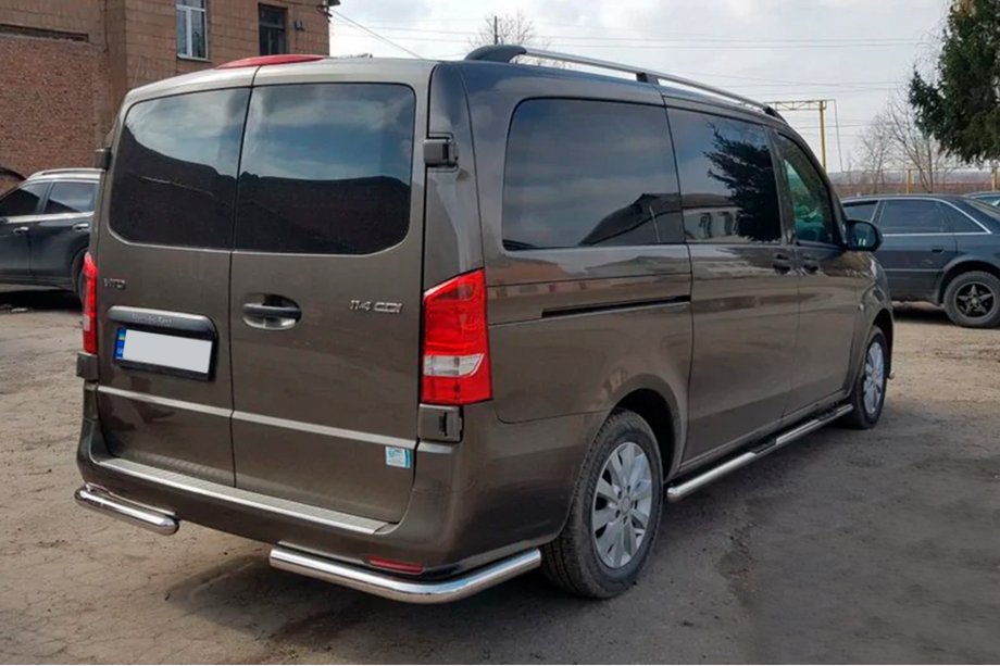Mercedes Vito/V-class W447 2014- Protector Trasero de Esquinas AK003 (Acero Inoxidable) Foto 3