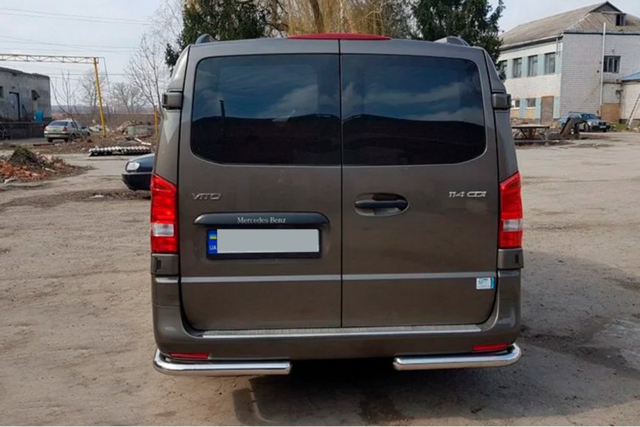 Mercedes Vito/V-class W447 2014- Protector Trasero de Esquinas AK003 (Acero Inoxidable) Foto 2