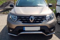 Renault Duster 2018-2024 Defensa Delantera WT008 (Acero Inoxidable) foto 6