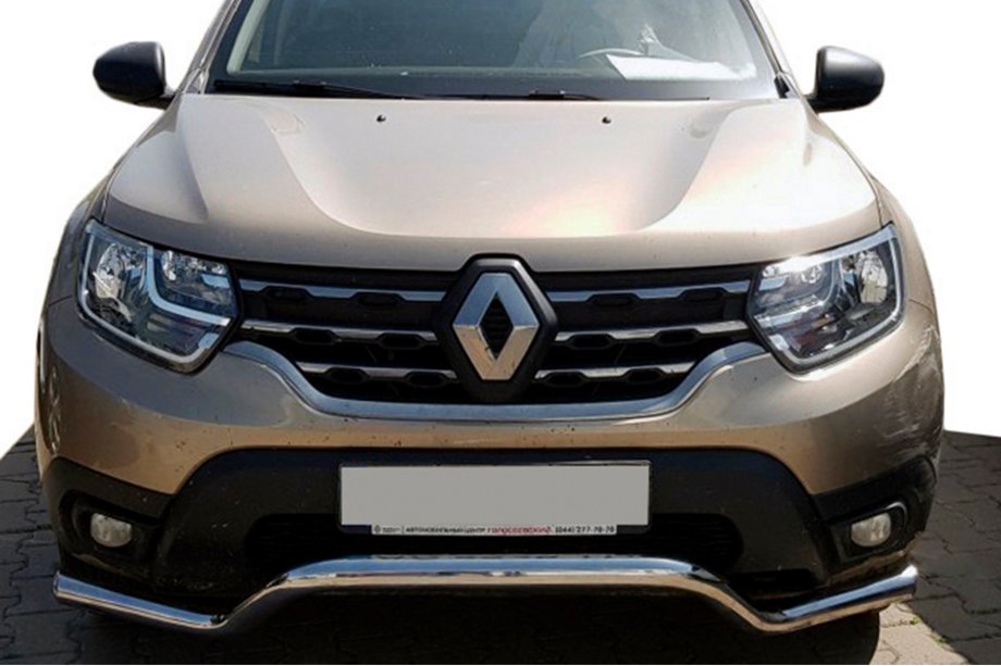 Renault Duster 2018-2024 Defensa Delantera WT008 (Acero Inoxidable) Image
