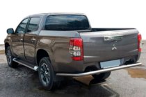 Fiat Fullback 2016- Protector Trasero AK005 (Acero Inoxidable) foto 1