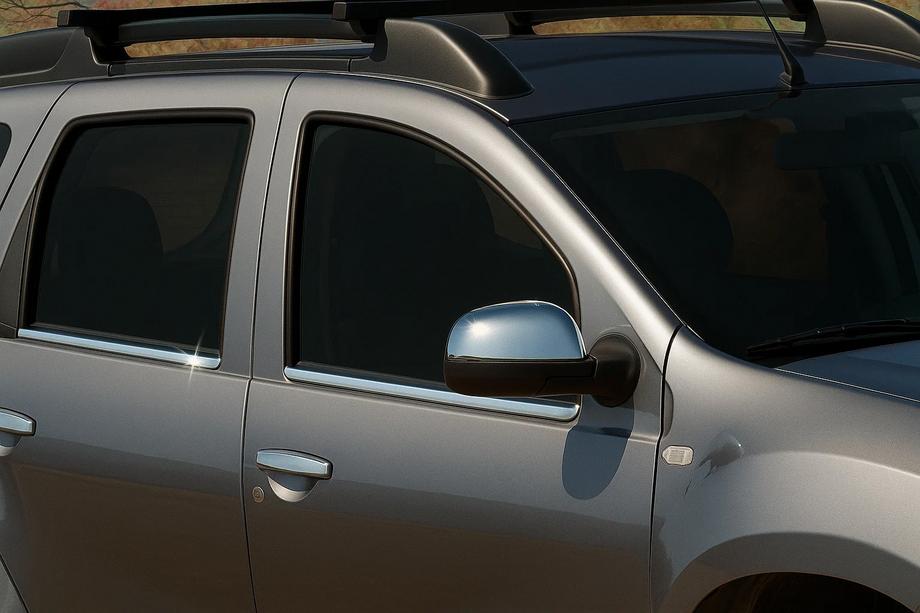 Dacia Duster 2008-2018 Cubiertas de Espejos Version 1 (2 uds, Acero Inoxidable) Image