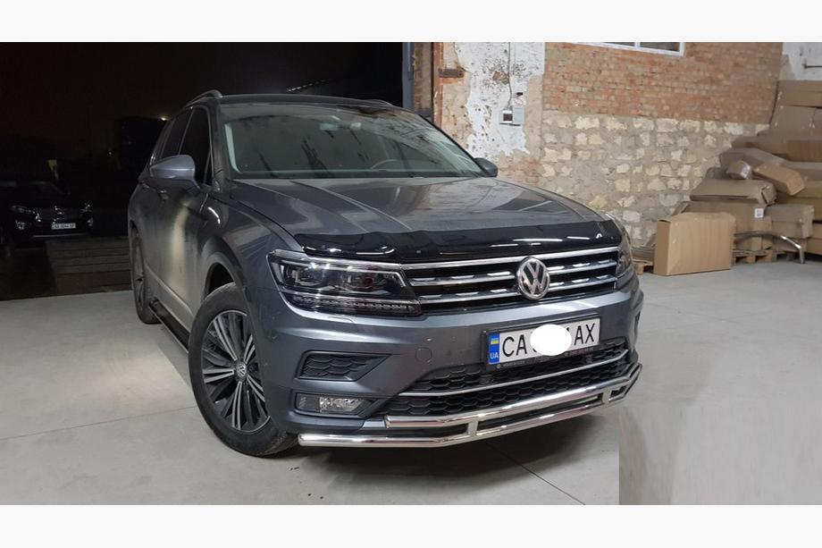Volkswagen Tiguan 2016-2023 Defensa Delantera ST016 (Acero Inoxidable) Foto 2
