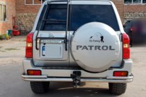 Nissan Patrol Y61 1997-2011 Barra Trasera AK005-3 (Acero Inoxidable) foto 3